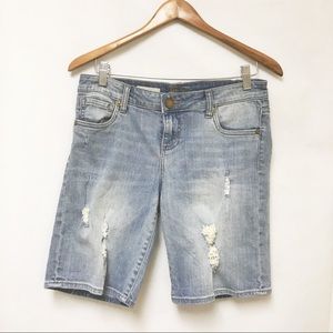 Kut from the Kloth distressed jean shorts